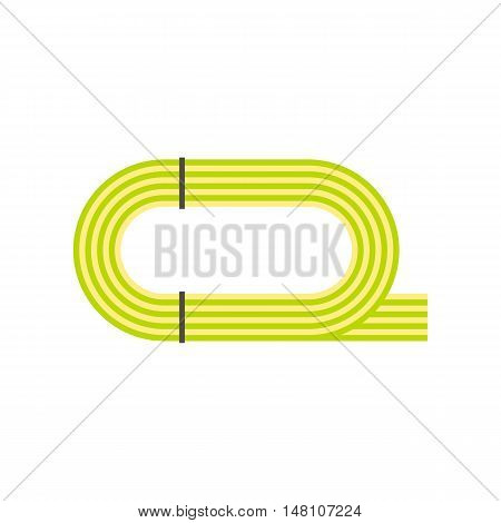 Athletic stadium icon in flat style on a white background vector illustration