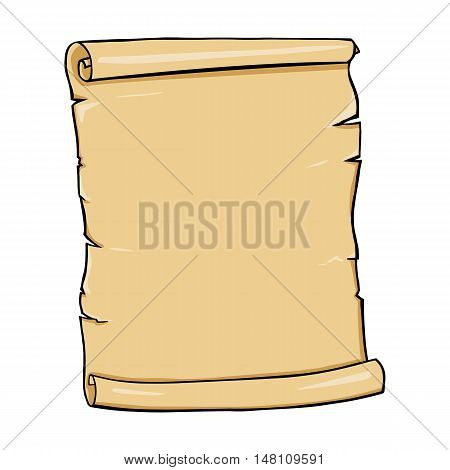 Vector Single Cartoon Scroll