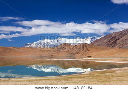 Thatsang Karu lake in Ladakh Jammu and Kashmir State Indian Himalaya