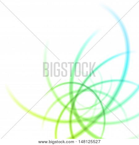 Smooth Light Waves Lines Vector Abstract Background.
