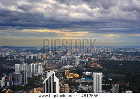 Top View Of Kuala Lumpur, Malaysia