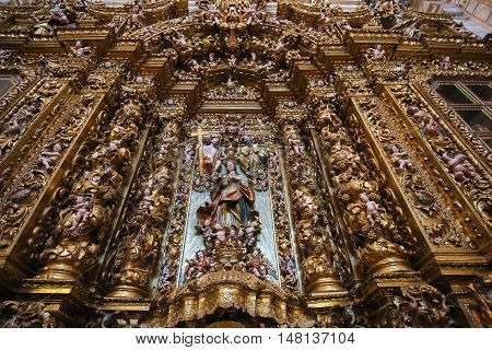 Altarpiece In The New Cathedral Of Coimbra