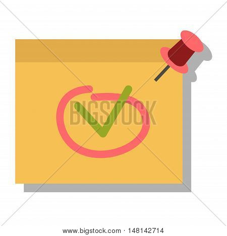 Yellow sticker and note paper sheet sticky isolated on white background vector illustration. Message office paper note. Sticker note sheet sticky business paper blank yellow note paper