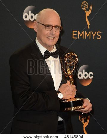 LOS ANGELES - SEP 18:  Jeffrey Tambor at the 2016 Primetime Emmy Awards - Press Room at the Microsoft Theater on September 18, 2016 in Los Angeles, CA