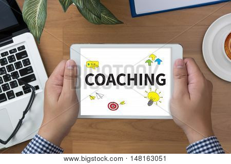 Coaching (guide Instructor Leader Manager Tutor )