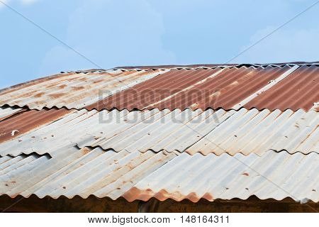 Old Tin Roof Rot Closeup Detail Object