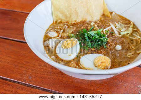 Vermicelli Noodles Spicy Very Tasty Closeup Food