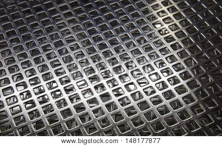 stainless chrome gray grille iron macro mesh