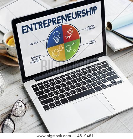 Entrepreneurship Tycoon Small Business Enterprise Concept