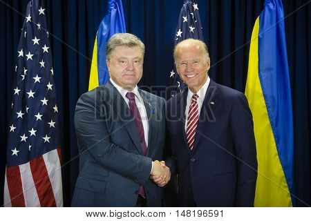 Joe Biden And Petro Poroshenko