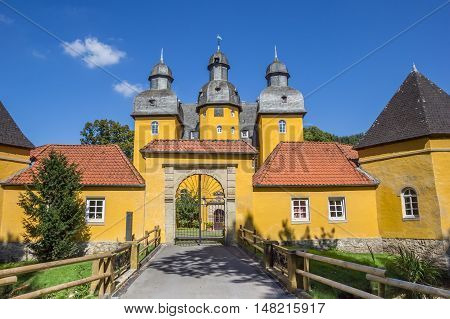 Bridge And Antrance Gate Of The Castle Schloss Holte-stukenbrock