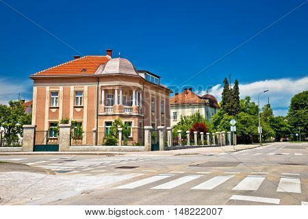 Town of Karlovac street view central Croatia