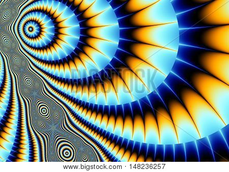Beautiful fractal background with a stylized butterfly wing outlandish.
