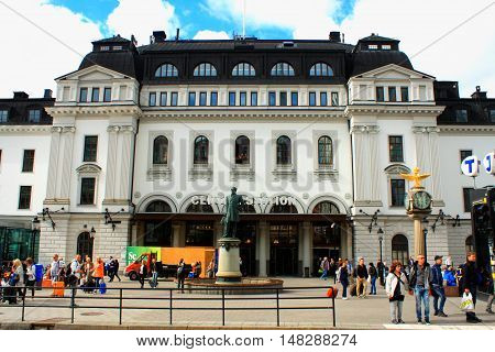 Stockholm: aug 21. 2016-The central train station of Stockholm Sweden