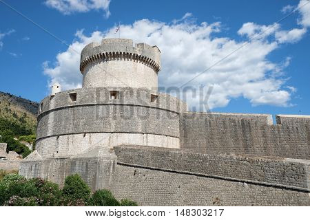 Dubrovnik Minceta Tower and city walls, Croatia 