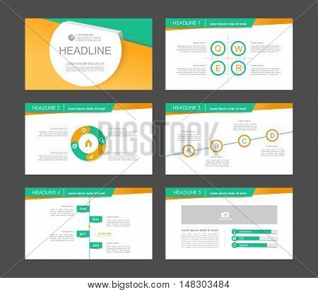 Set of color infographic elements for presentation templates. Leaflet, Annual report, book cover design. Brochure, layout, Flyer layout template design. Easy to edit.