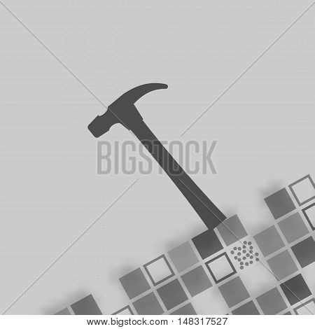 Hammer Flat Style Vector Icon