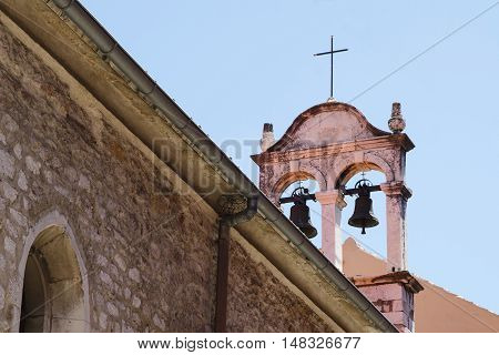 Close Up Of Old Christian Tower Bells.