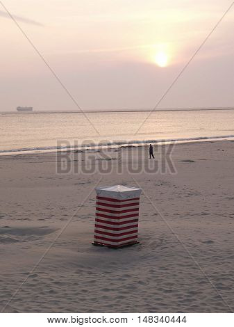 the Island of Borkum in the North sea