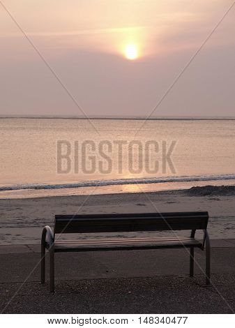 the Island of Borkum in the North sea