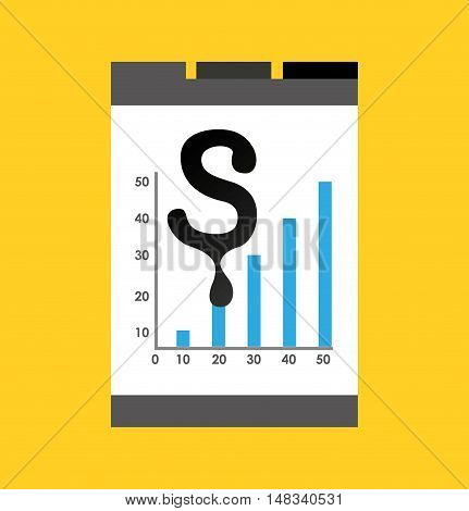 oil prices online industry vector illustration design