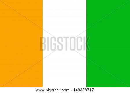 Cote d'ivoire flag ,Original and simple Ivory Coast flag