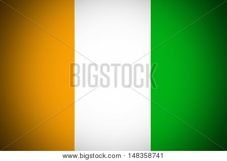 Cote d'ivoire flag ,Original and simple Ivory Coast flag