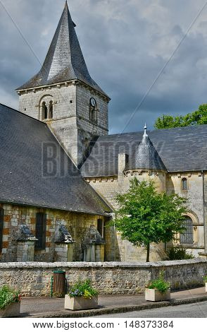 Saint Wandrille Rancon France - june 22 2016 : the Saint Michel church