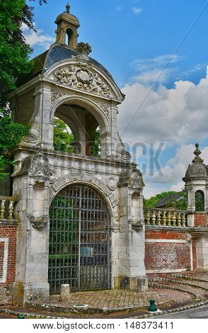 Saint Wandrille Rancon France - june 22 2016 : the Saint Wandrille abbey