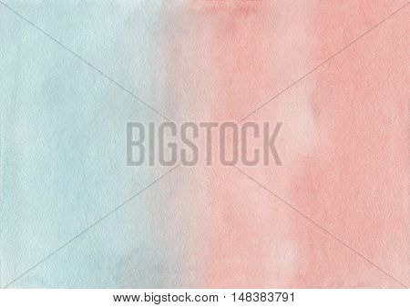 Abstract Pink And Blue Watercolor Background