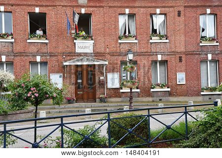 Cleres France - june 23 2016 : the city hall