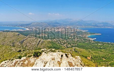 Majorca Panorama, Peninsula Victoria, Bay Of Pollenca / Alcudia