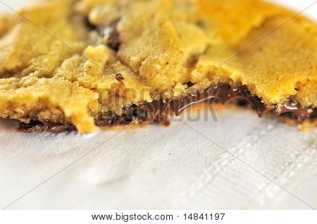Biscoito de Chocolate meio comido
