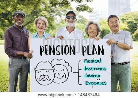 Retirement Financial Plan Risk Assessment Senior Concept