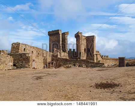 Sudak fortress built by the Genoese as a base for their colony in the Northern Black Sea Coast