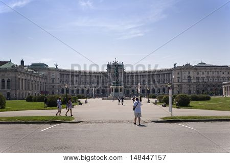 Vienna / Austria - July 20th 2014: Hofburg Neue Burg building