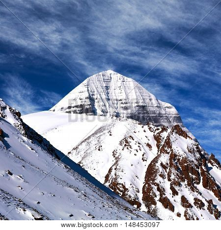 Sacred Mount Kailash (elevation 6638 M), Which Are Part Of The Transhimalaya In Tibet.