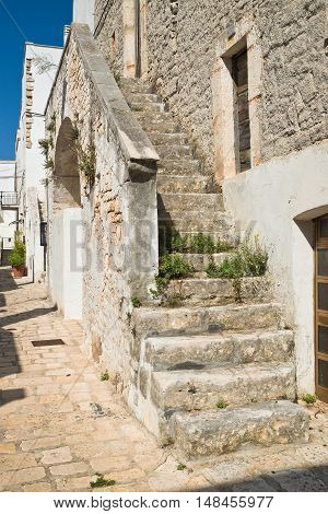 Alleyway. Sammichele di Bari. Puglia. Southern Italy.
