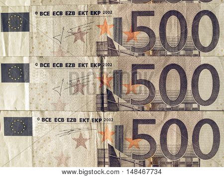 Vintage Euro Note