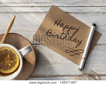 HBD Happy Birthday Celebration Congratulation Party Concept
