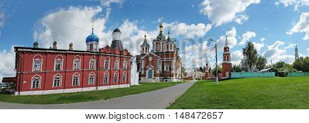 KOLOMNA RUSSIA - AUGUST 26 2016: Brusensky Assumption Monastery in the territory of the Kremlin in Kolomna