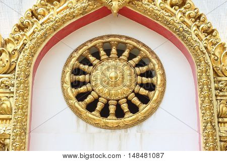 Thai temple Wat Phra Mahathat Chedi Chaimongkol, Roi-Et, Thailand