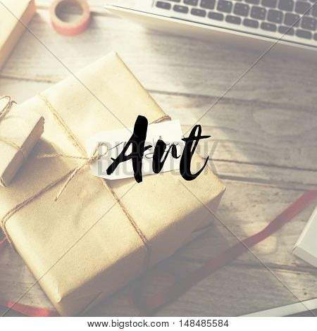 Arts & Crafts Gift Present Give Sharing Congratulations Concept