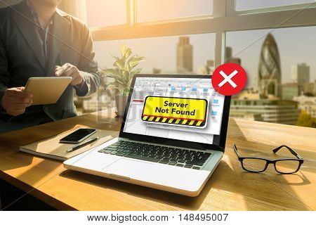 Computer Server Not Found Error Inaccessible
