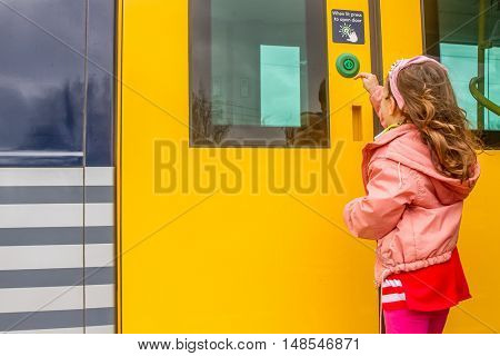 kids on railway station waiting for train