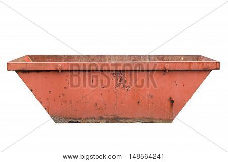 industrial garbage container isolated on white background