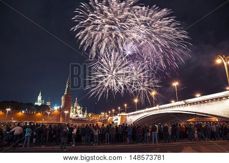 Day of Moscow fireworks, Moscow, Russia

Colorful fireworks