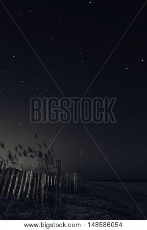 Hilton head island, beach at night, sky with stars