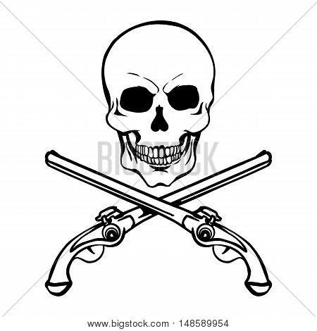 Vector Lineart Skull