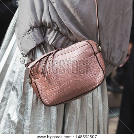 Detail Of Bag At Milan Fashion Week